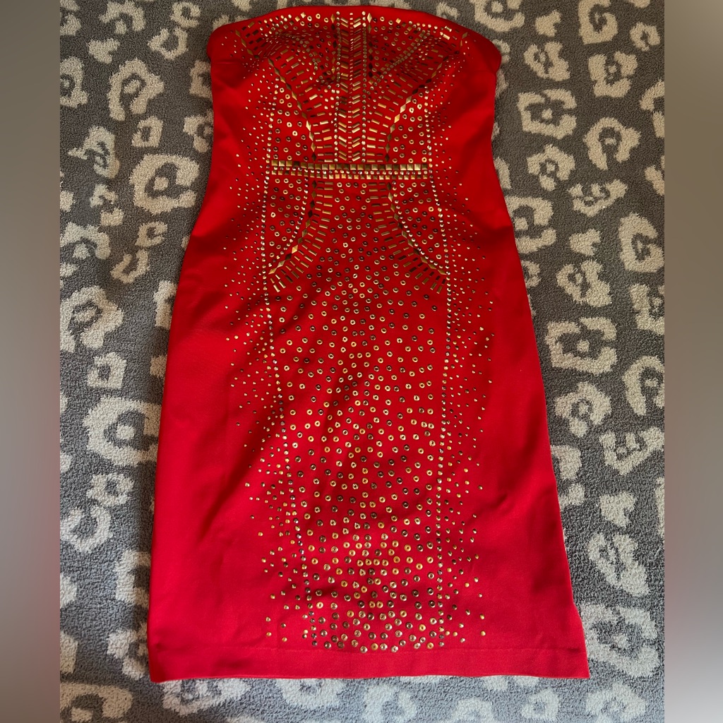 Cache Strapless Cocktail Party Dress